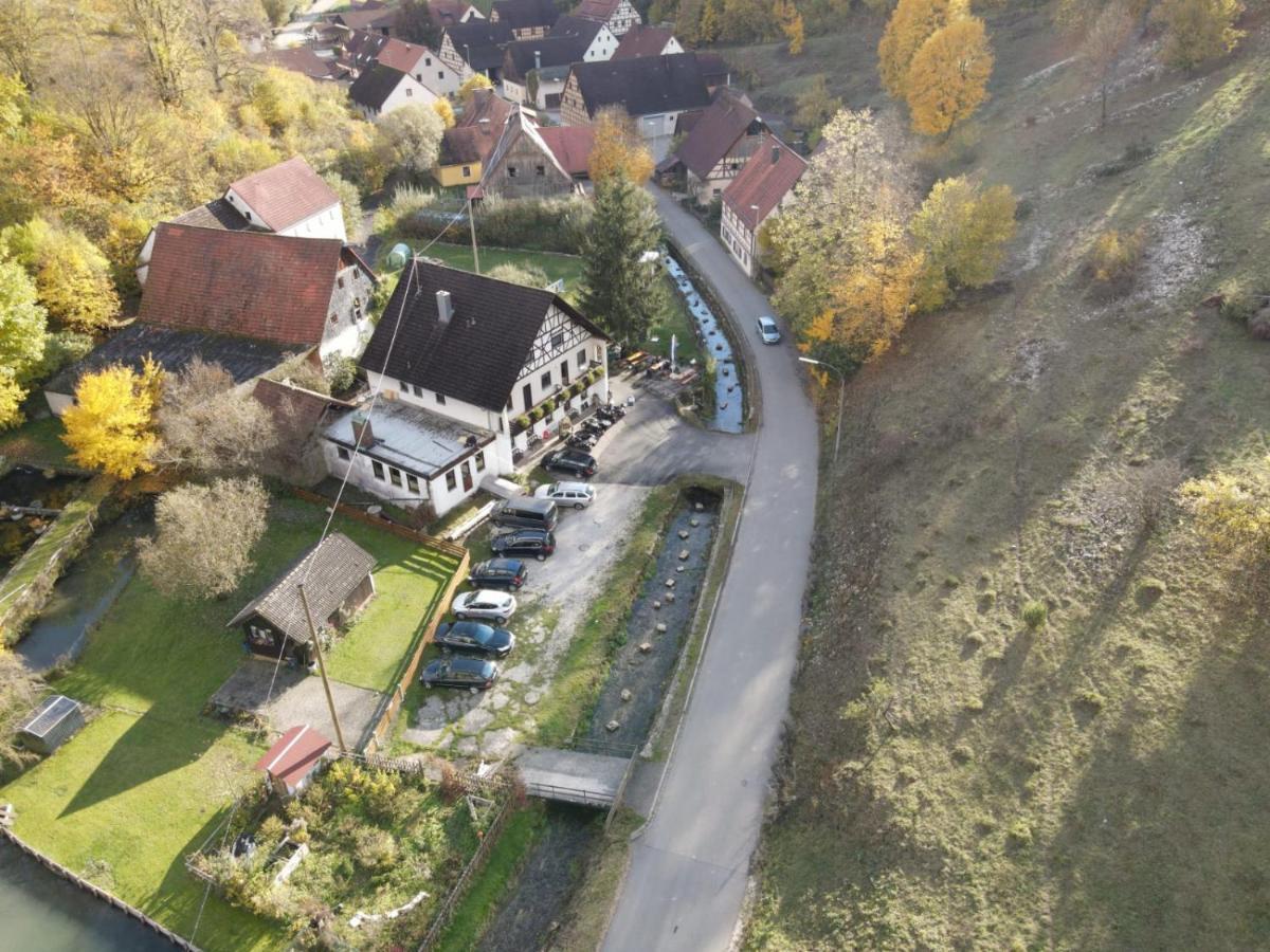 Ferienwohnung Gasthof Zur Saegemuehle Hiltpoltstein Exterior foto