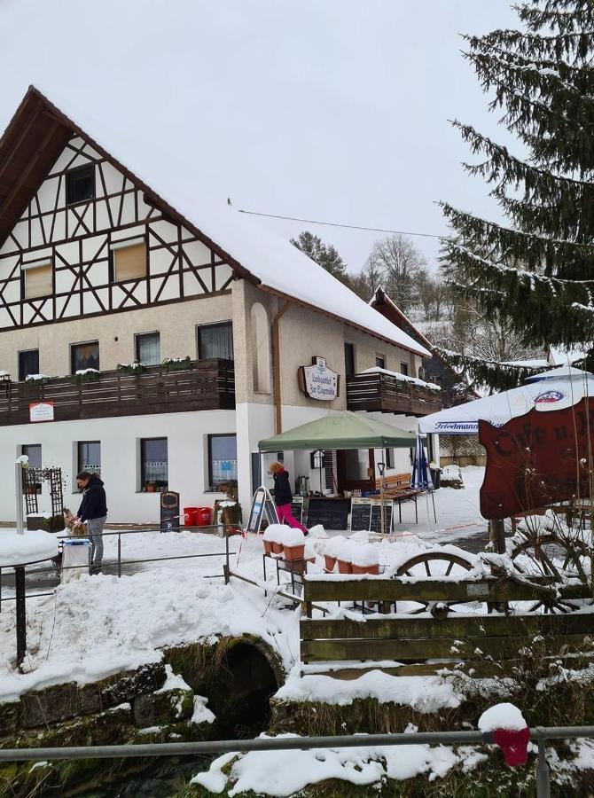 Ferienwohnung Gasthof Zur Saegemuehle Hiltpoltstein Exterior foto