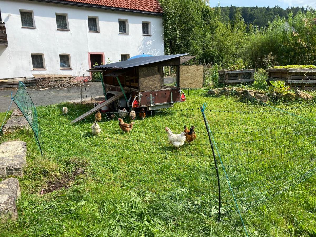 Ferienwohnung Gasthof Zur Saegemuehle Hiltpoltstein Exterior foto